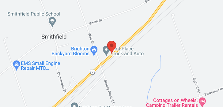 map of 16070 HWY 2 RD